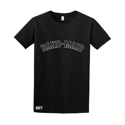 BAND-MAID ARCH LOGO TEE (BLACK x BLACK) - BAND-MAID Shop