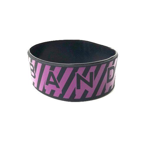 BAND-MAID Striped Rubber Bracelet - Purple - BAND-MAID Shop