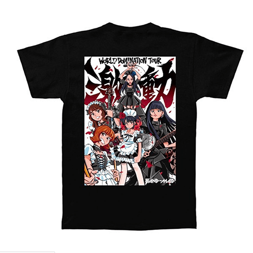 BAND-MAID GEKIDOU ANIME-T (BLACK) - BAND-MAID Shop