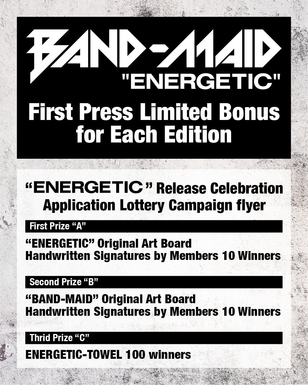 BAND-MAID ENERGETIC Normal Edition CD Single | AMPED JAPAN