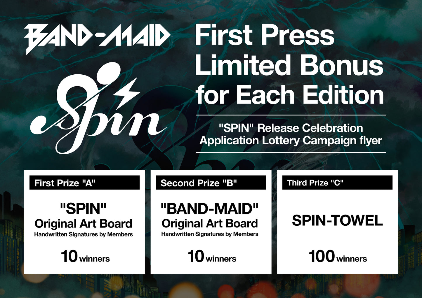 BAND-MAID - SPIN - First Press Limited Edition [CD + Blu-ray]