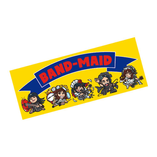 2020 CHARACTER FACE TOWEL - Yellow - BAND-MAID Shop